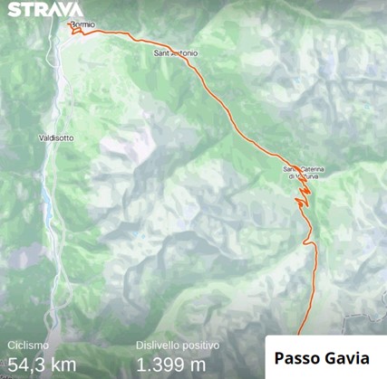 percorso passo gavia