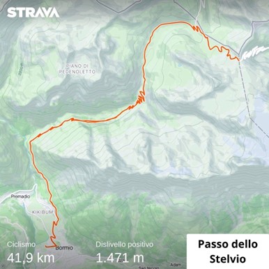 percorso passo dello stelvio